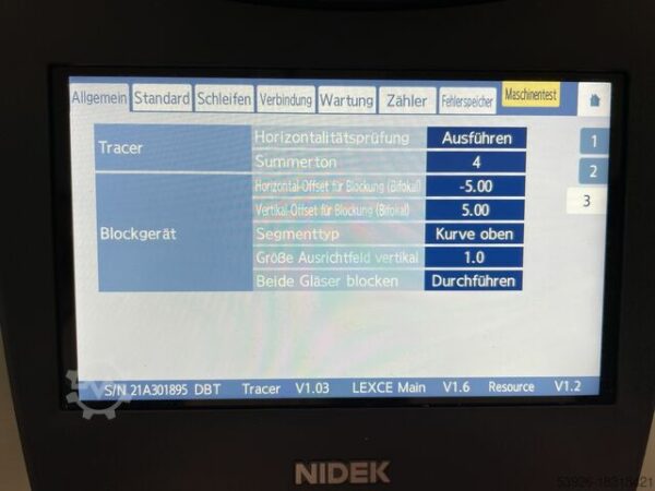 Nidek LEXCE DB-T Patternless Edger from 2023 – Bild 10