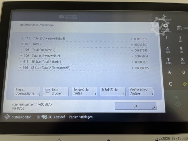 Canon imagePRESS V700 incl. Fiery, Bookletfinisher, Paperdeck – Bild 7